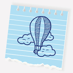 doodle hot air balloon