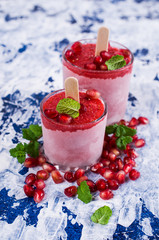 Frozen fruit popsicle