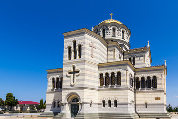Fototapeta na wymiar St. Vladimir's Cathedral in Chersonese, Crimea