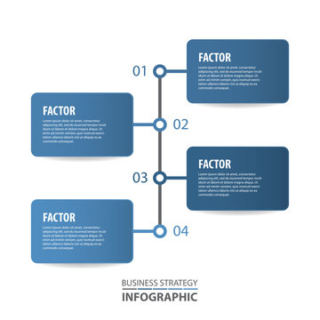 Basic Business Infographics design template illustration