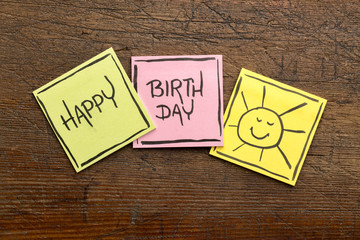 Happy Birthday greeting card or banner