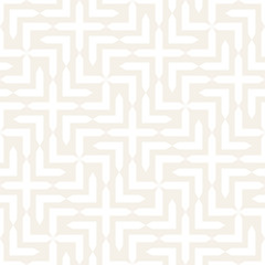 Vector seamless cross tiling pattern. Modern stylish geometric texture. Repeating mosaic abstract background