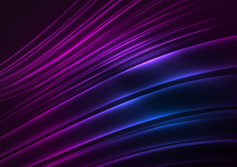 Glowing futuristic lines