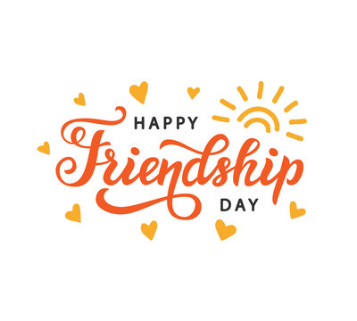 Happy Friendship Day cute poster