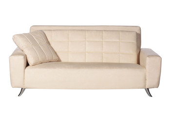 Modern sofa isolated on white background