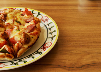 Delicious Hawaiian pizza italian foods