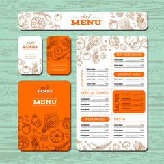 Cafe or restaurant identity template