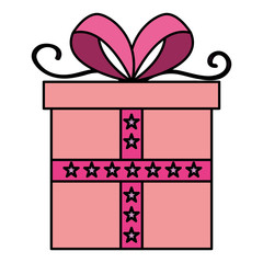 gift box present icon vector illustration design
