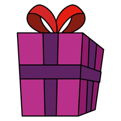 gift box present icon vector illustration design