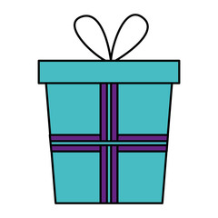 gift box present icon vector illustration design