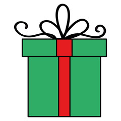 gift box present icon vector illustration design