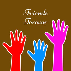 illustration of Friendship Day background
