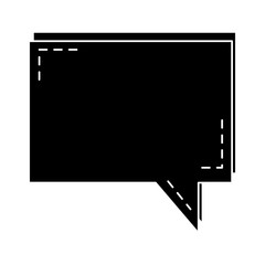 Fototapeta premium speech bubble message icon vector illustration design