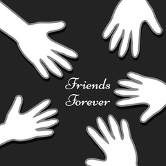 illustration of Friendship Day background