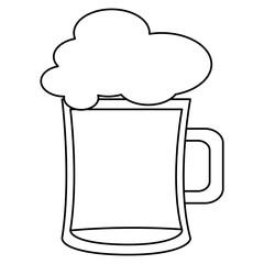 beer jar isolated icon vector illustration design