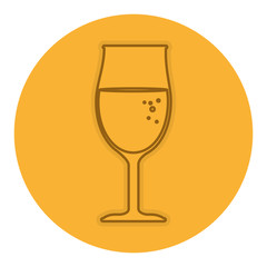 wine cup isolated icon vector illustration design