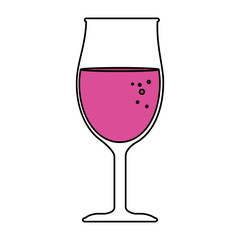 wine cup isolated icon vector illustration design