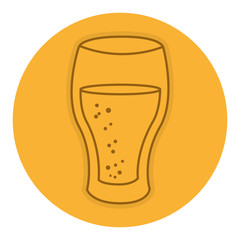 beer cup isolated icon vector illustration design