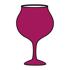 wine cup isolated icon vector illustration design