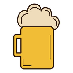 beer jar isolated icon vector illustration design