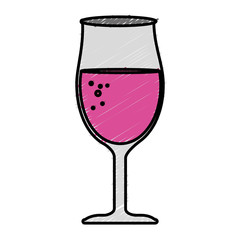 wine cup isolated icon vector illustration design