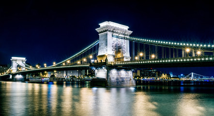 Obraz premium Chain brdige in Budapest, Hungary