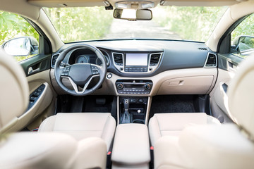 Luxury car interior. - Powered by Adobe