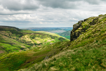 Fototapeta na wymiar View on the Hills near Edale, Peak District National Park, UK