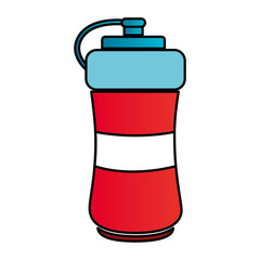 bottle gym isolated icon vector illustration design