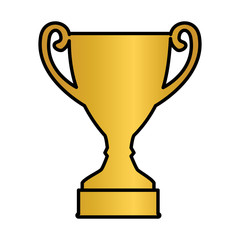 trophy cup award icon vector illustration design