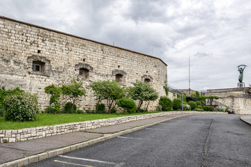 Fototapeta na wymiar Fortification Citadella in Budapest, Hungary
