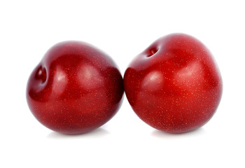 plum isolated on white background