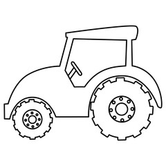 Fototapeta premium tractor farm isolated icon vector illustration design