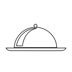 tray server isolated icon vector illustration design