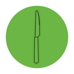 kitchen knife isolated icon vector illustration design