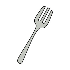 fork cutlery isolated icon vector illustration design