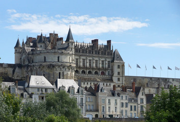 Château d'Amboise en prise de vue grand plan