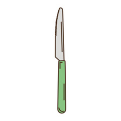 kitchen knife isolated icon vector illustration design