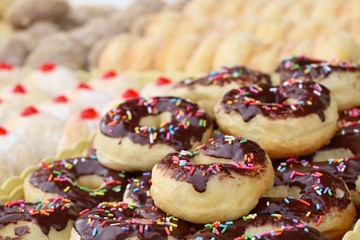 sweet donuts at street food