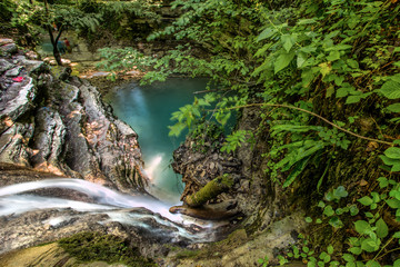 Erfelek waterfall in Sinop,Turkey.Long Exposure Photography style.