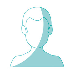 avatar man icon over white background vector illustration