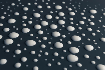 White drops on smooth surface