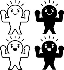 パワフルな人物のアイコン