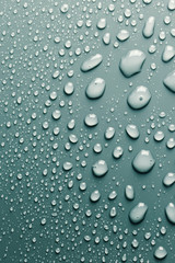 Raindrops on smooth surface