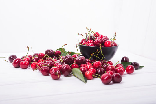 fresh red cherry fruit