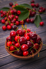 cherry fruit in bowl