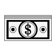 dollar bills money icon image