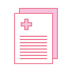 medical order document icon vector illustration design