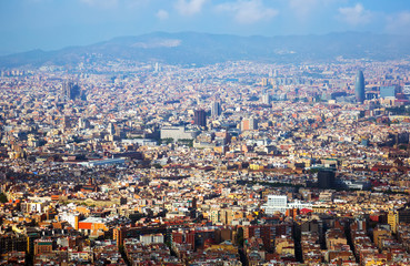 Historical neighbourhoods of Barcelona, view above