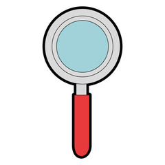 magnifying glass icon over white background vector illustration